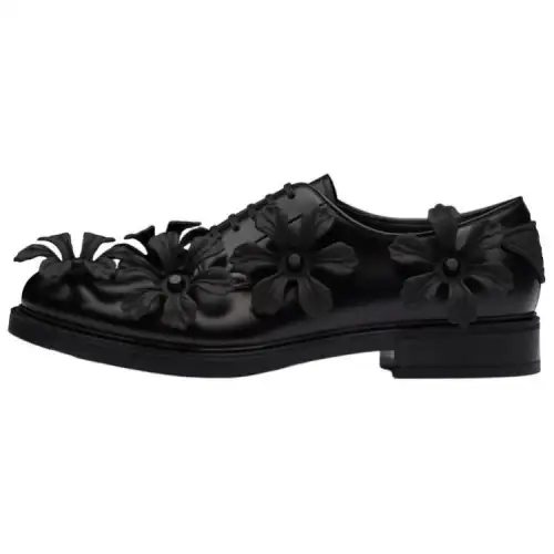PRADA Dress Shoes Men's Low Top Black