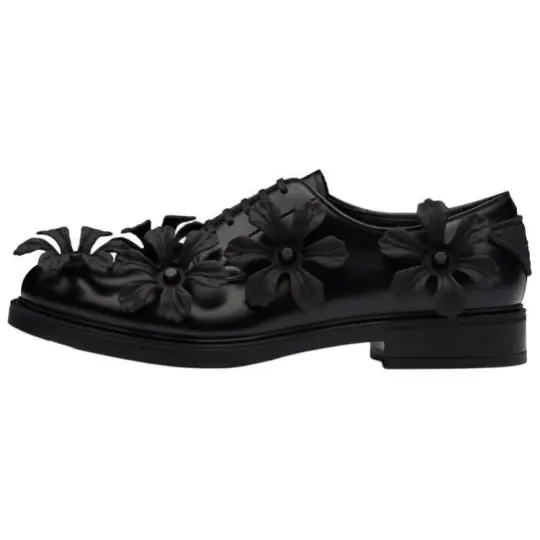PRADA Dress Shoes Men's Low Top Black