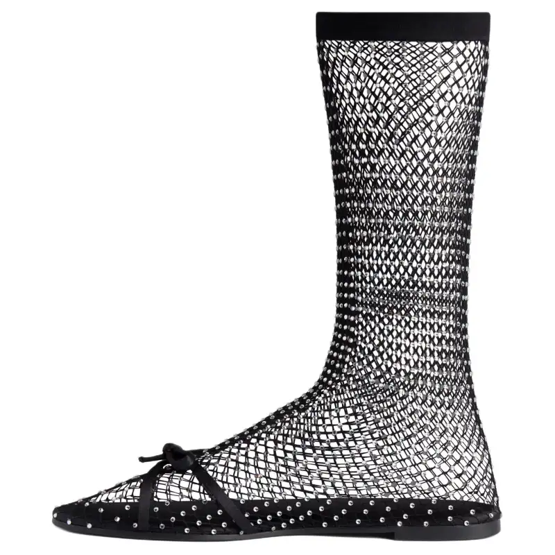 Balenciaga Leopold Ankle Boots Women's Black