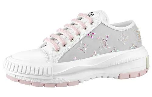 LOUIS VUITTON Lv Squad Sneakers 'White Grey Pink' Women's