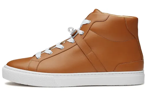 HERMES Daydream High top High top Stylish Skateboarding Shoes Men's Brown