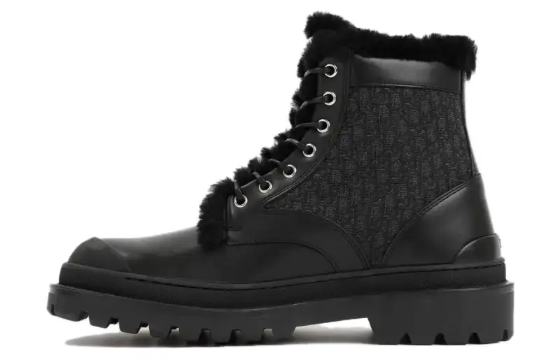 DIOR Fashion Ankle Boots 3.5cm Men's Black