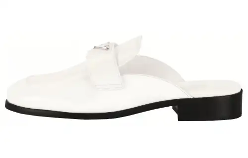PRADA Closed Toe Slippers Women's White