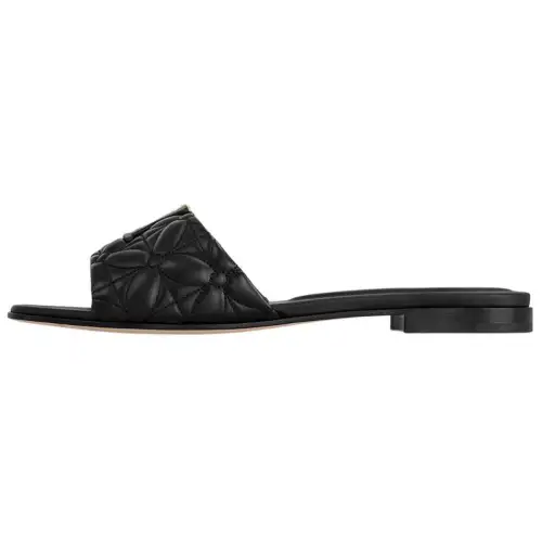 LOUIS VUITTON Capri Slide Slippers Women's Black