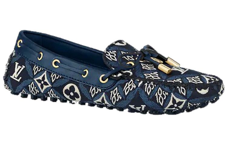 LOUIS VUITTON Gloria Casual Shoes Women's Blue