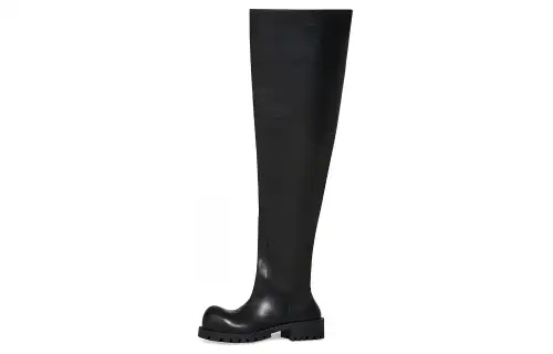 Balenciaga Hummer Leather Shaft Knee high Boots Men's Black