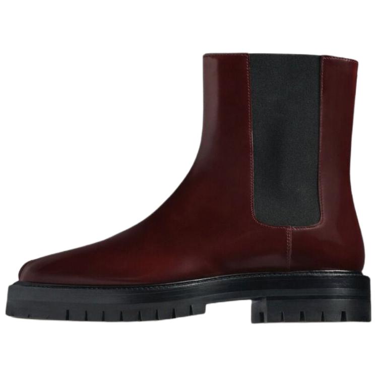 Женские ботинки Maison Margiela Tabi (шоколадно-коричневые)