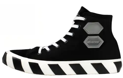OFF-WHITE Vulcanized Hi Black Striped