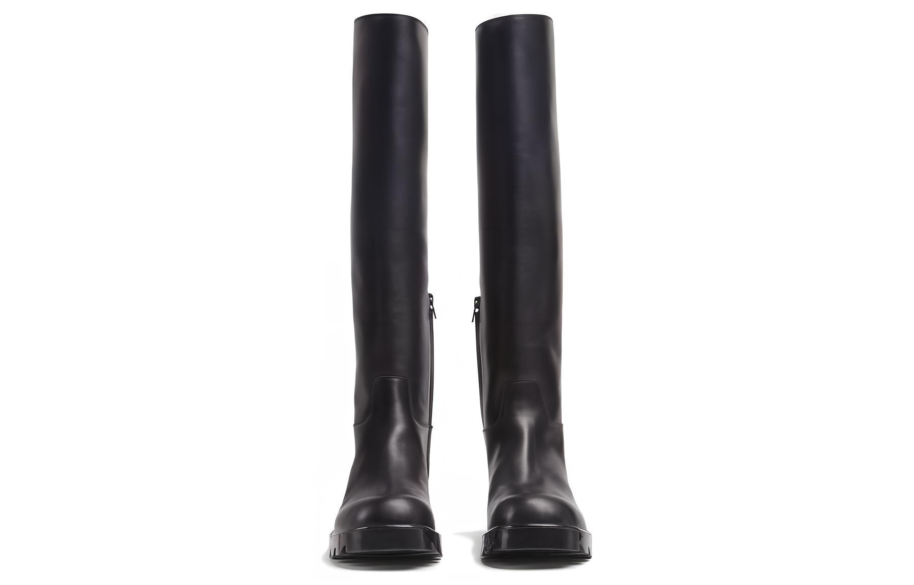 Bottega Veneta Strut High Boots Black Women's