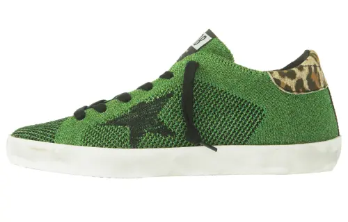Golden Goose Super Star Deluxe Brand Stylish Skateboarding Shoes Women's Green