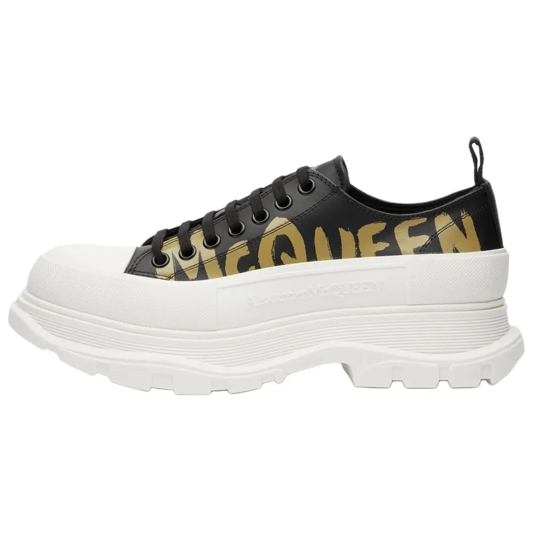 Alexander McQueen Logo Printed Lace Up Sneakers