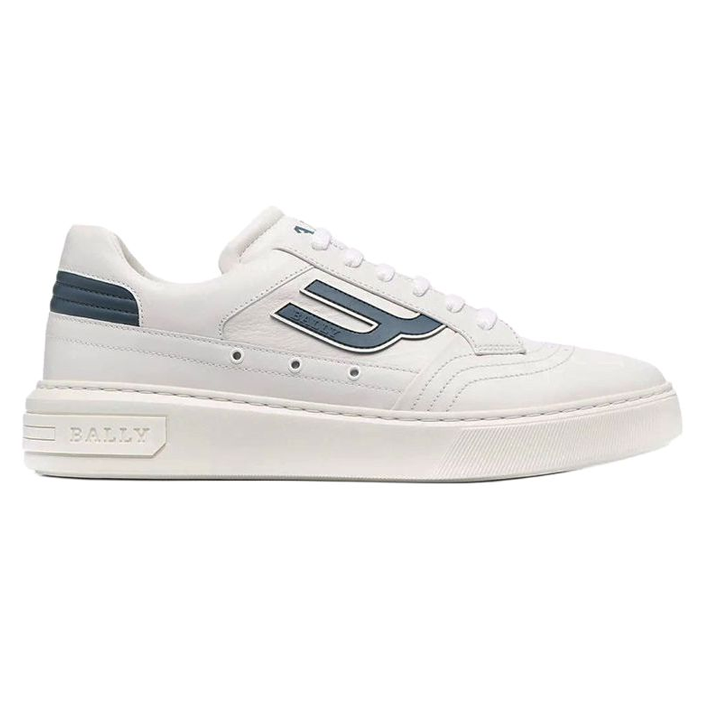 BALLY Embossed-Logo Leather Sneakers