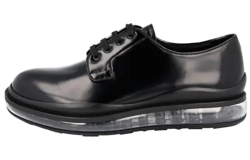 PRADA Spazzolato Casual Shoes Men's Black