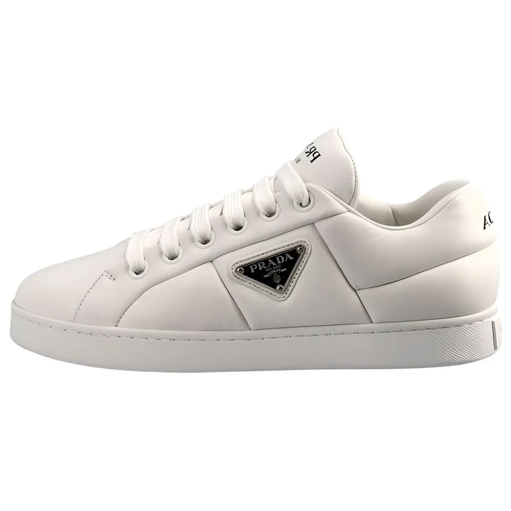 PRADA Padded Nappa Leather Sneakers 'White' Women's