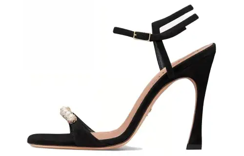 DIOR Leather One Strap Sandals 10.5cm Women's Black