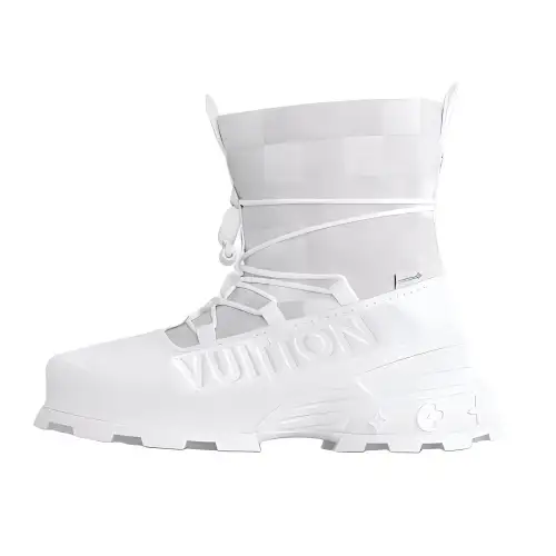 LOUIS VUITTON SKI Blizzard Ankle Boots Men's Pink