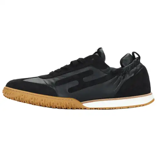 HERMES Leather Low top Casual Shoes Men's Black