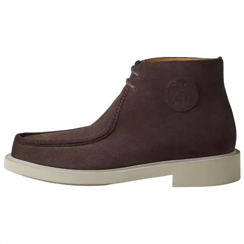 HERMES Halfy Ankle Boots Men's Brown