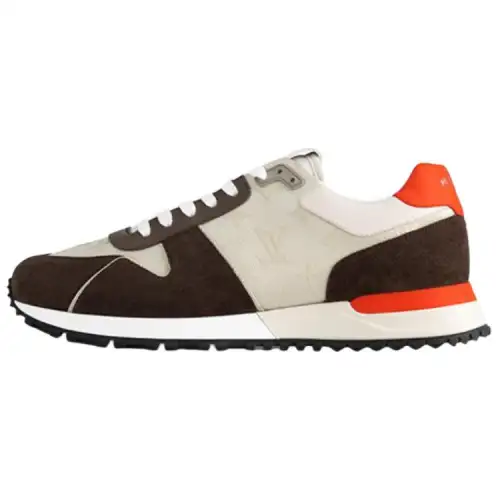LOUIS VUITTON Run Away Cow Leather Low top Casual Shoes Men's Mocha
