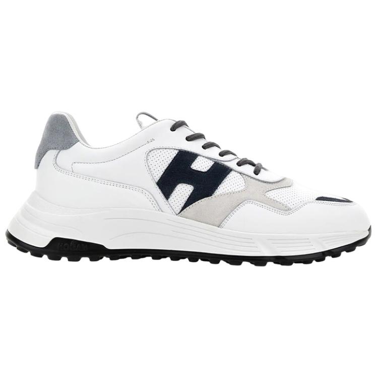 HOGAN Hyperlight Leather Low top Sports Casual Shoes White Gray