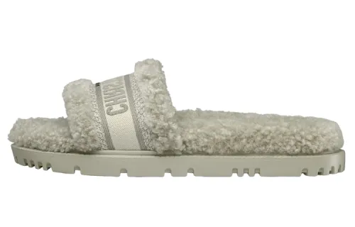 DIOR Dway Slide Slippers Women's Gray Green