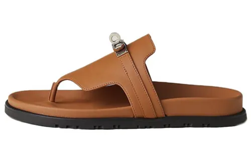 HERMES Empire Stylish Sandal Women's Brown