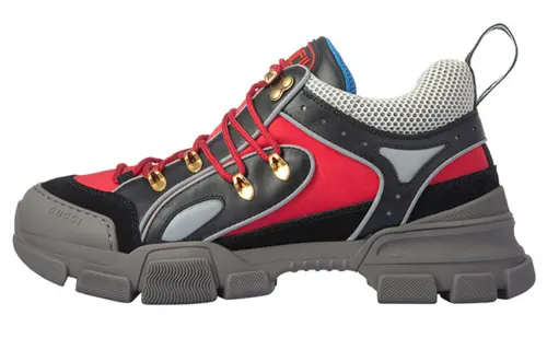GUCCI Flashtrek Abrasion Resistant Low top Chunky Sneakers Men's Multicolor