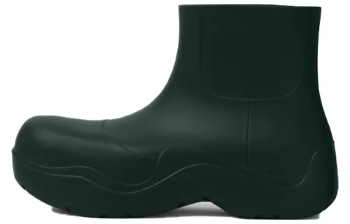 Bottega Veneta Puddle Rain Boots Classic Short Chelsea Boots Men's Ink