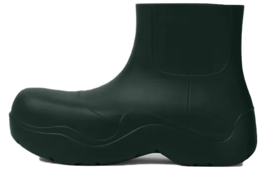 Bottega Veneta Puddle Rain Boots Classic Short Chelsea Boots Men's Ink