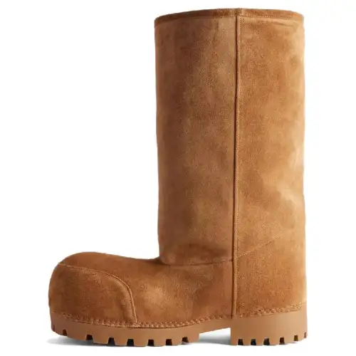 Balenciaga FW24 SKIWEAR Collection Cow Leather Knee high Boots Women's Brown