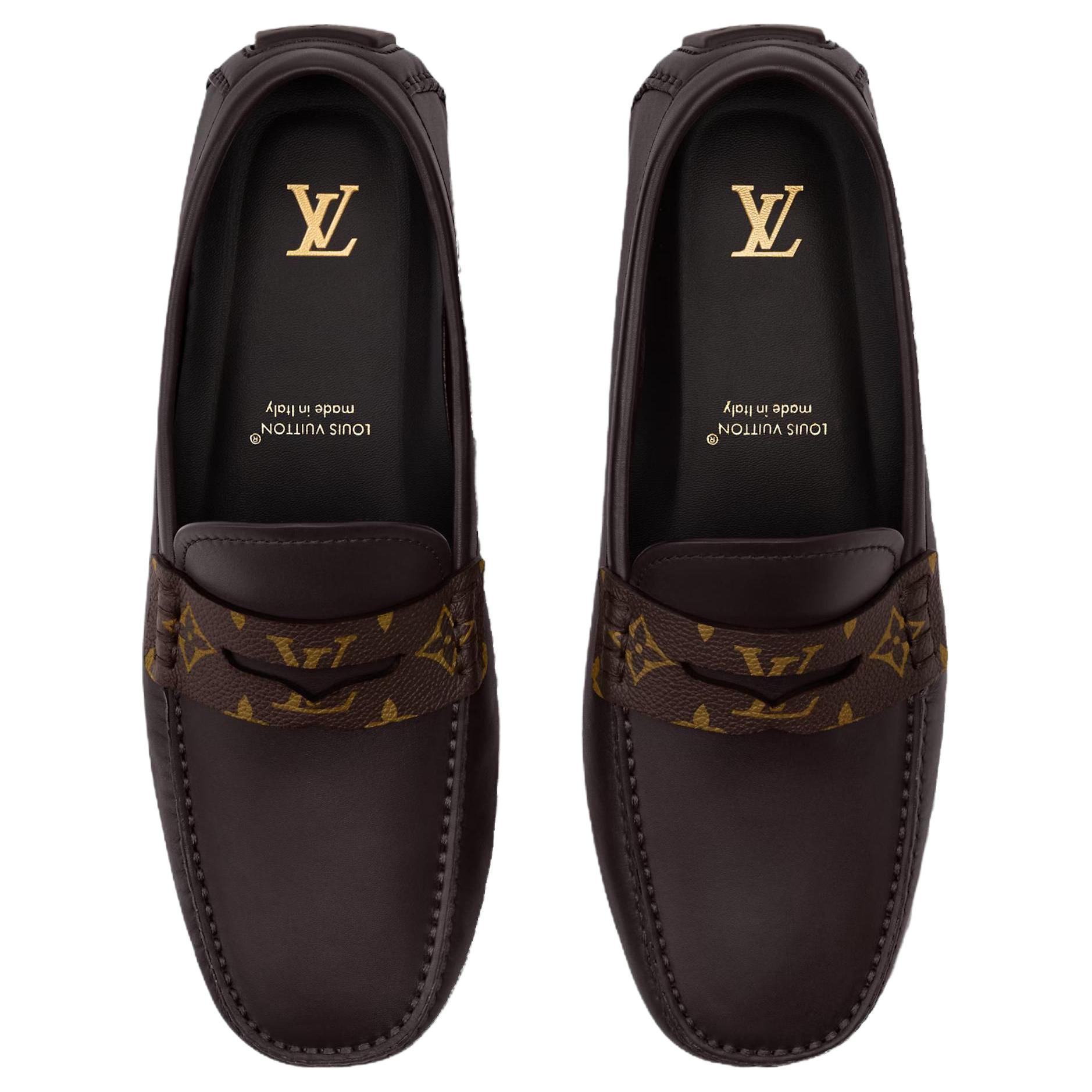 Мужские лоферы Louis Vuitton Monza (коричневые) — фото 4