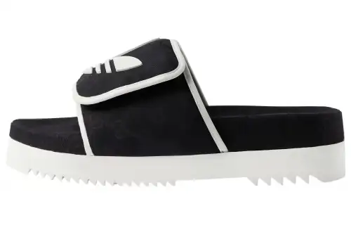 Gucci Adidas x Gucci Slide Sandal 'Black Gg Monogram'