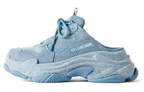 Balenciaga Triple S Mules 'Blue' Women's