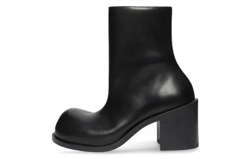 Balenciaga Hummer 90mm Booties 'Black Leather' Women's