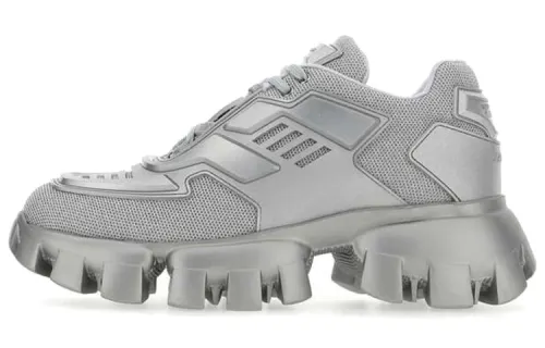 PRADA Cloudbust Thunder Low top Casual Shoes Women's Gray Silver