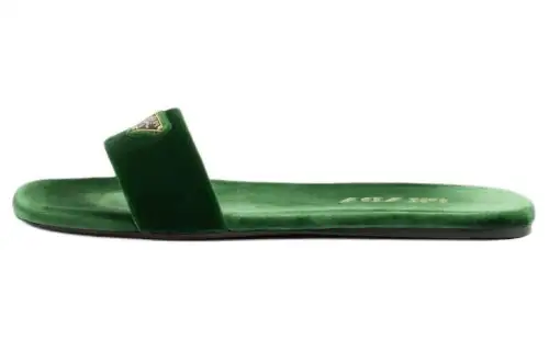 PRADA Slide Slippers Women's Green