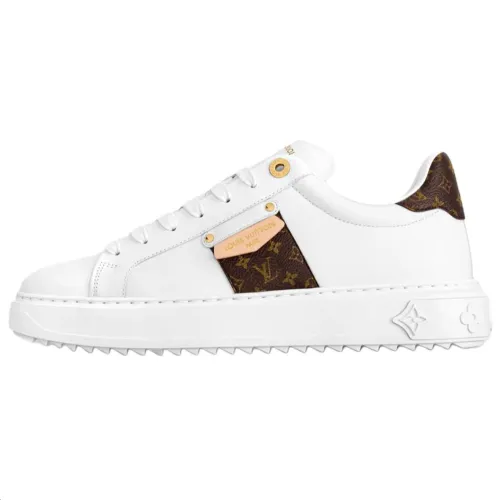 LOUIS VUITTON Time Out Low top Skateboard Shoes Women's White