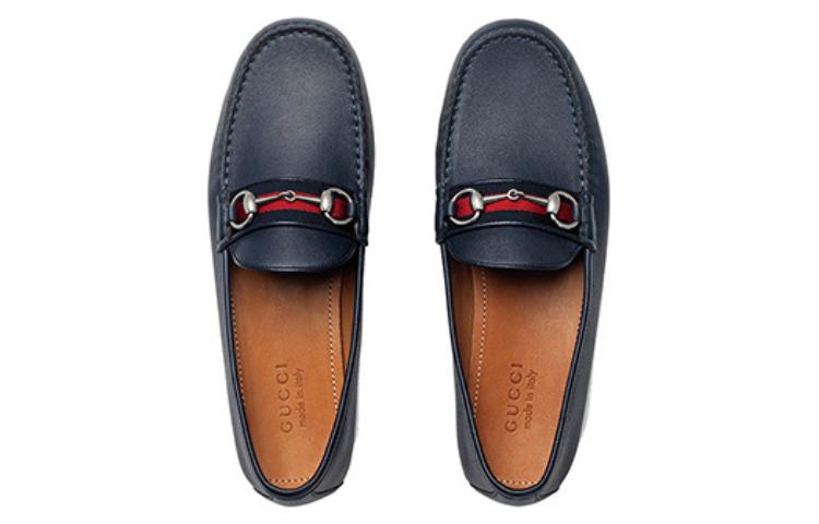 GUCCI Loafer 'Web Leather' Men's