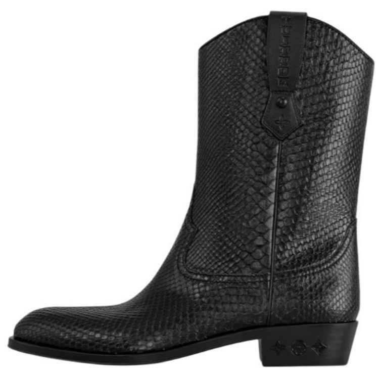 LOUIS VUITTON Rider Ankle Boots Men's Black