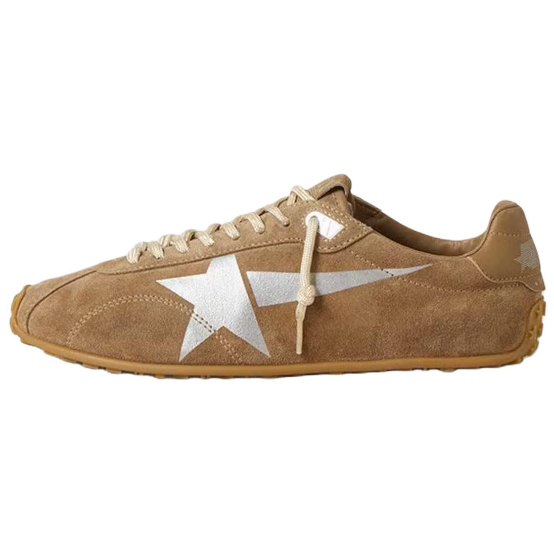 Женские кроссовки Golden Goose (коричневые)