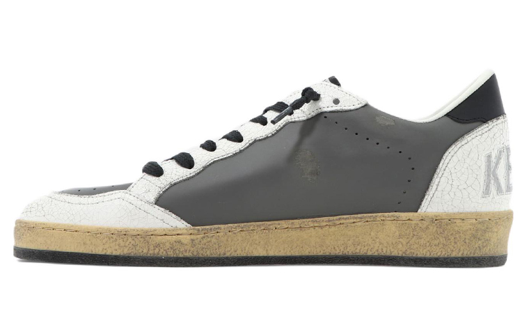 Мужские кеды Golden Goose Ball Star (серо-белые)