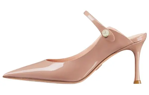 DIOR Jolie Dior Rubber Sole Closed Toe Slippers 8cm Women's Pink