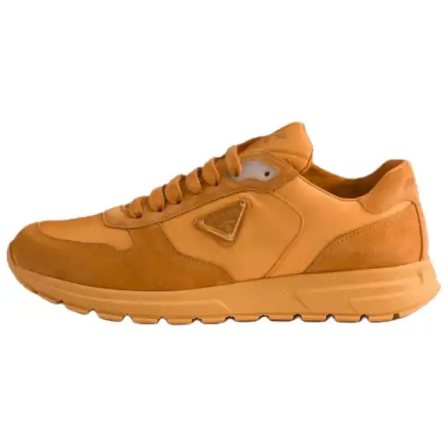 PRADA Re Nylon Prax 2.0 Suede Low top Casual Shoes Women's Orange