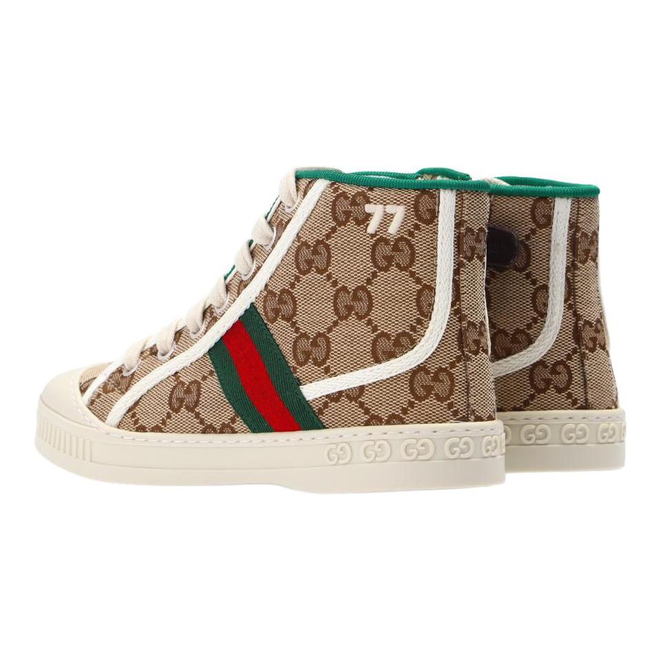 Детские кеды Gucci Tennis 1977 (бежевые) — фото 4