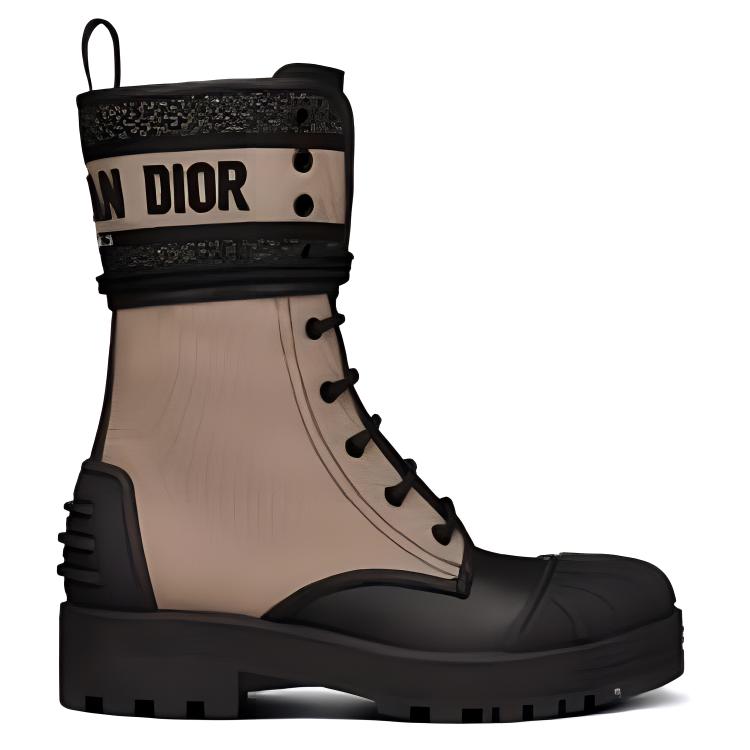 DIOR D Major Ankle Boots Women's Taupe