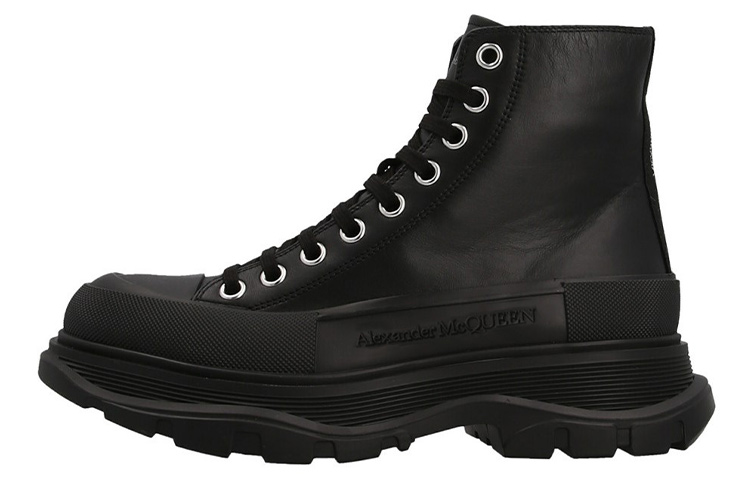 Женские ботинки Alexander McQueen Tread Slick (черные)