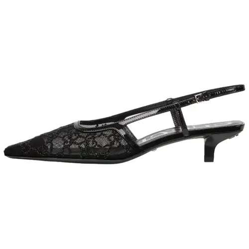 GUCCI Slim Heel High Heels 3.5cm Women's Black