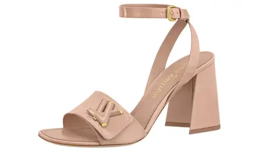 LOUIS VUITTON Shake One Strap Sandals 8.5cm Women's Pink