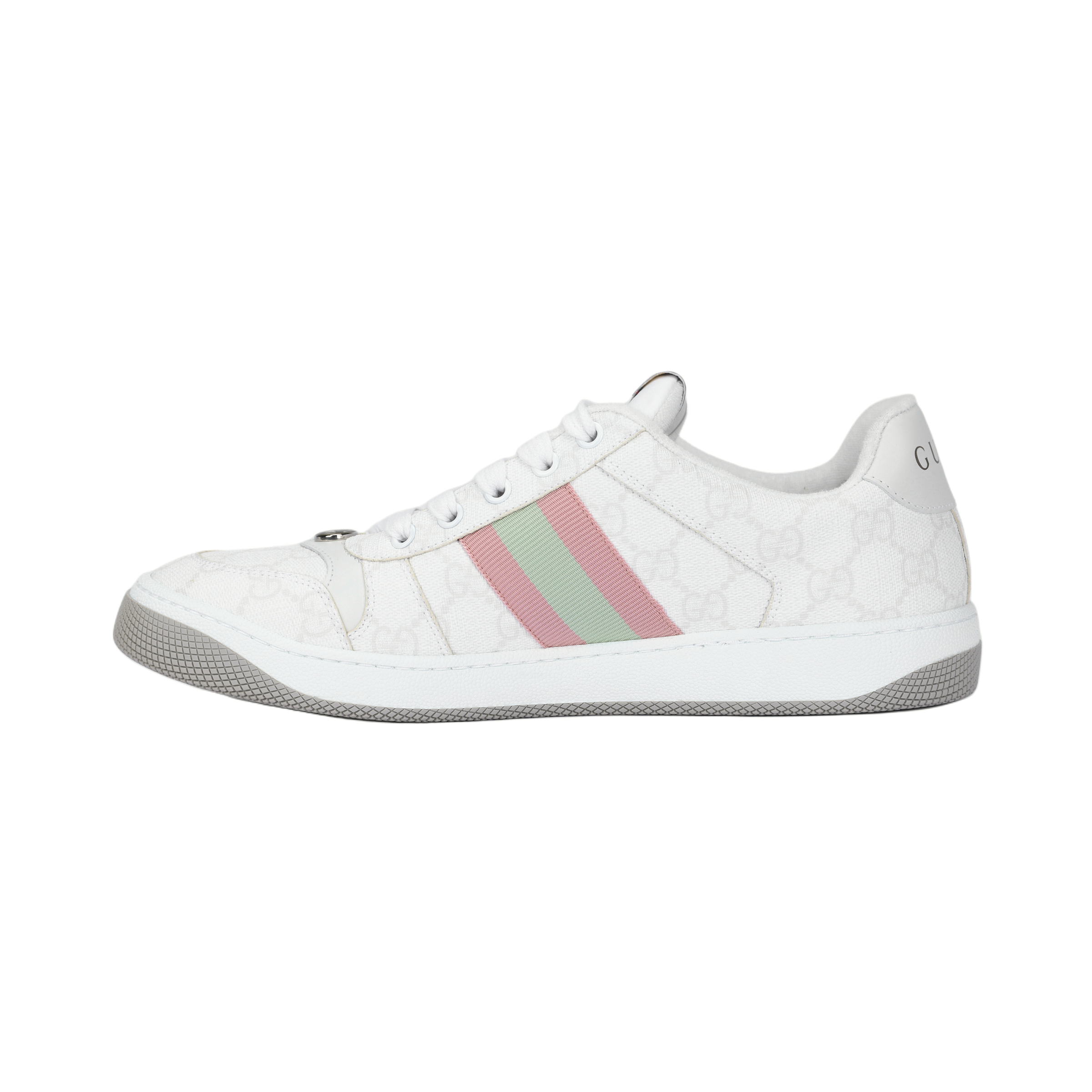 Gucci Wmns Screener Sneaker 'GG Monogram - White Pink' Women's