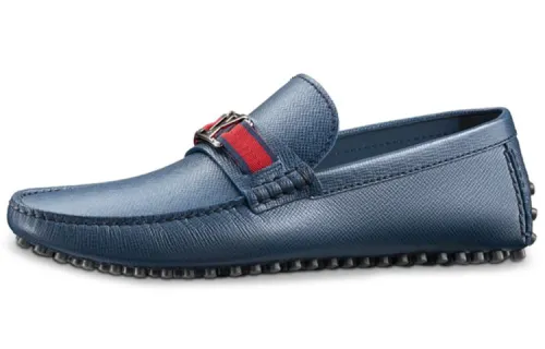 LOUIS VUITTON Hockenheim Casual Shoes Men's Sea Blue